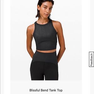 Lululemon Blissful Bend Tank (Size 6)